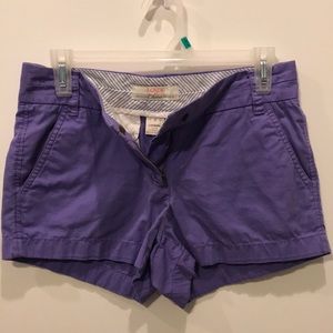 Purple J. Crew Chino Short